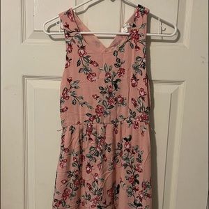Girls size 14 floral pink dress, worn once to a wedding